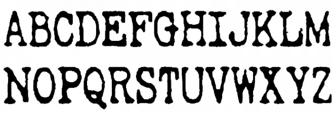Wripetyter Шрифта ВЕРХНИЙ