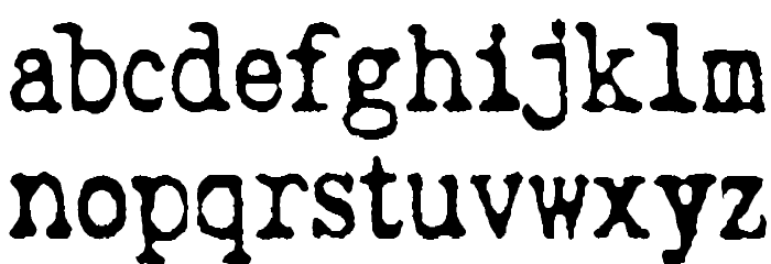 Wripetyter Font LOWERCASE