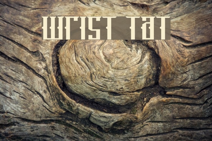 Wrist Tat Font examples