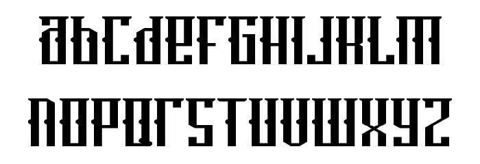Wrist Tat Font LOWERCASE