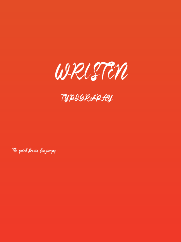 Wristen Poster