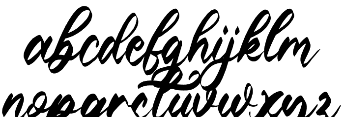 Wristen Font LOWERCASE