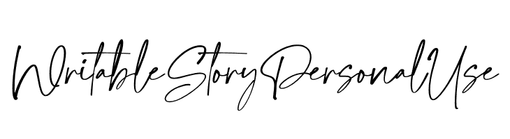Writable Story Personal Use  Descarca Fonturi Gratis