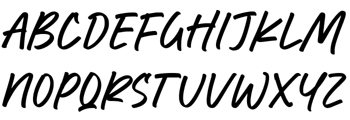 Write Marker Font LOWERCASE
