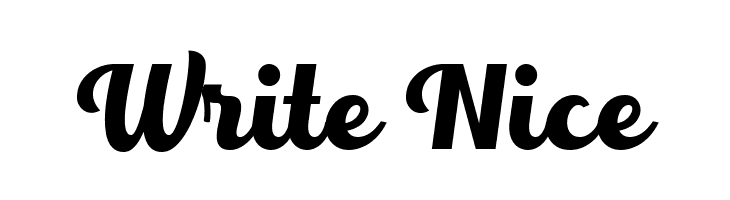 Write Nice  Free Fonts Download