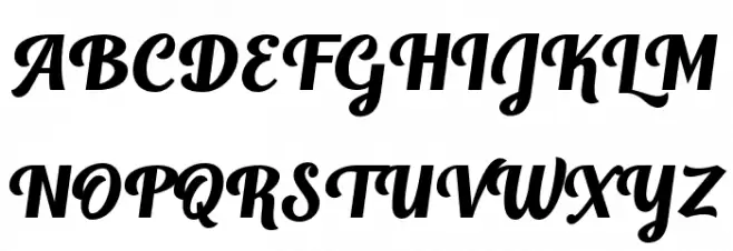Write Nice Schriftart Groß