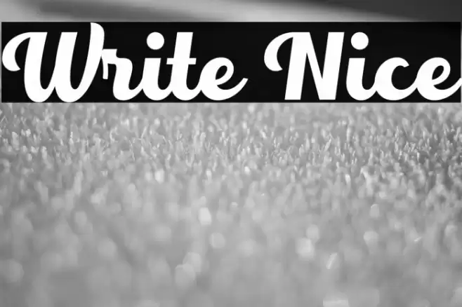 Write Nice خط examples