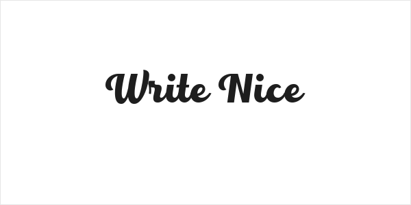 Write Nice Logo