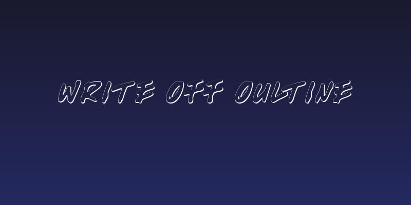 Write Off Oultine Social Header