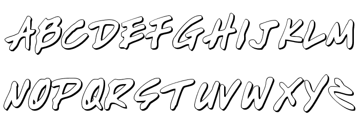Write Off Oultine Font LOWERCASE
