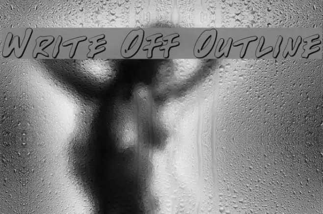 Write Off Outline Font examples
