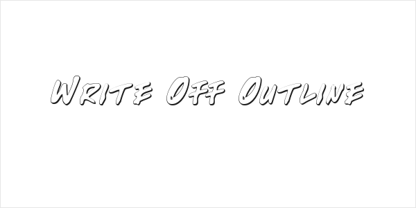 Write Off Outline Logo