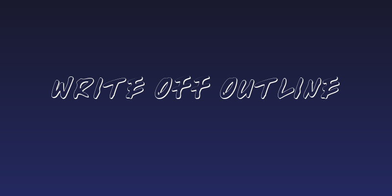 Write Off Outline Social Header