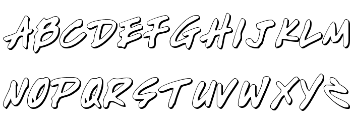 Write Off Outline Font LOWERCASE