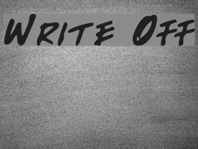 Write Off Font examples
