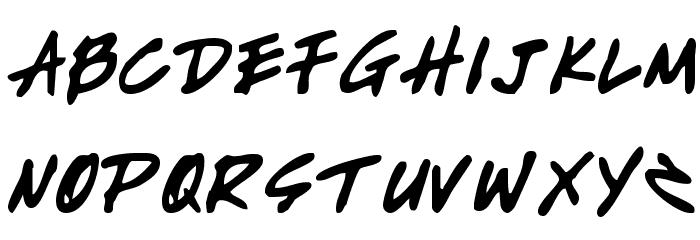 Write Off Font LOWERCASE