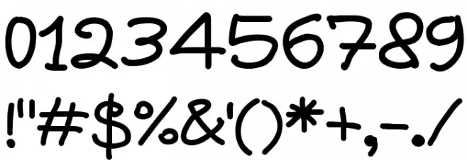 Write Righ Script Font OTHER CHARS