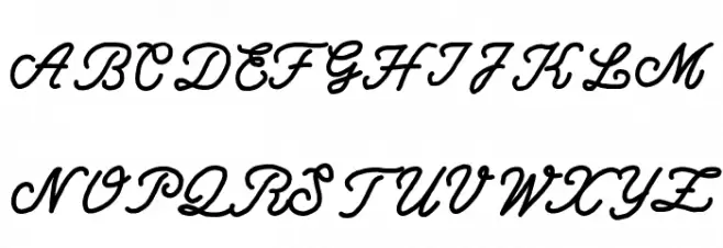 Write Righ Script Schriftart Groß