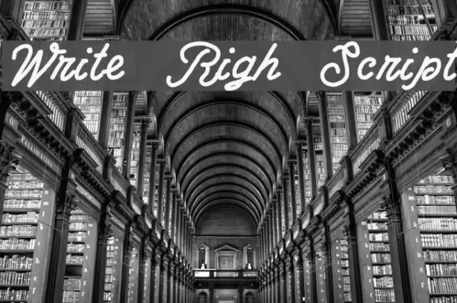 Write Righ Script Font examples