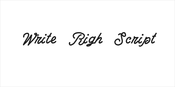 Write Righ Script Logo