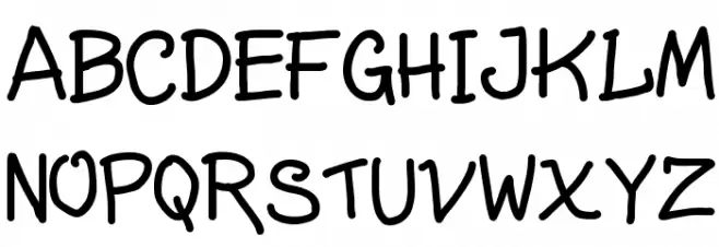 Write Righ フォント 大文字