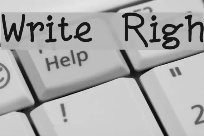 Write Righ Font examples