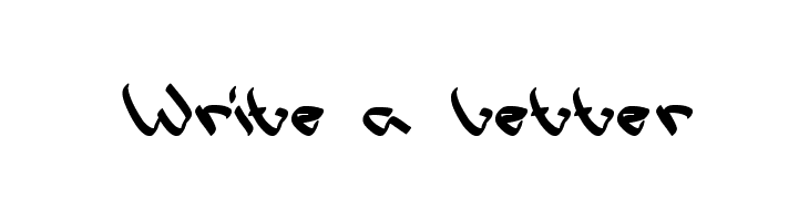 Write a Letter  नि: शुल्क फ़ॉन्ट्स डाउनलोड