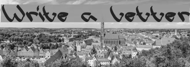 Write a Letter Font examples