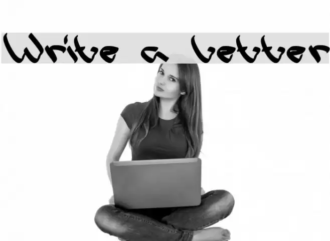 Write a Letter Font examples