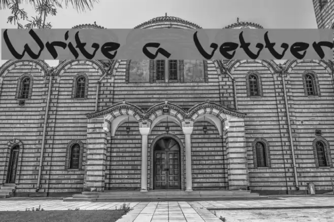 Write a Letter Font examples