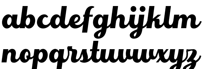 WriteNice Font LOWERCASE