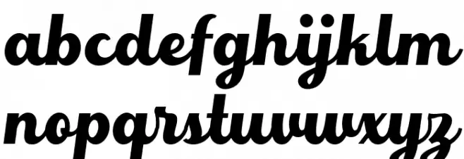 WriteNice Font LOWERCASE
