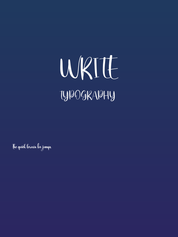 Write Poster