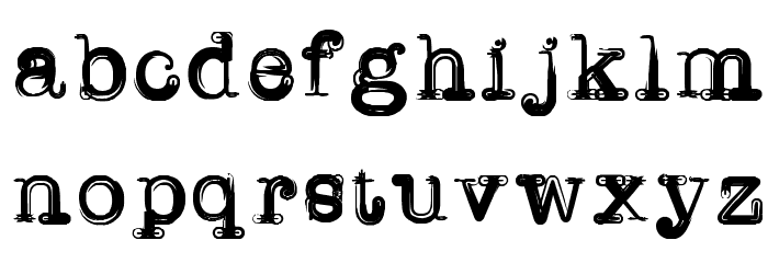 WriterLine Font LOWERCASE