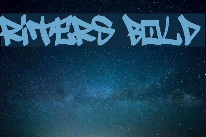 Writers bold Font examples