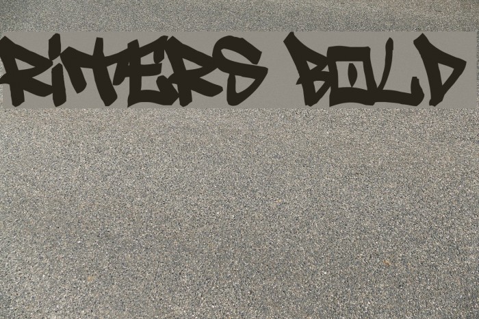 Writers bold Font examples