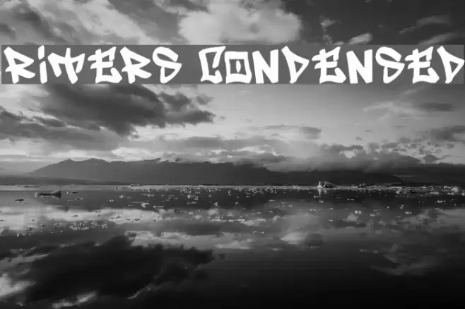 Writers condensed Font examples