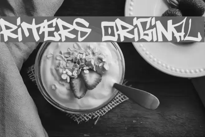 Writers original Font examples