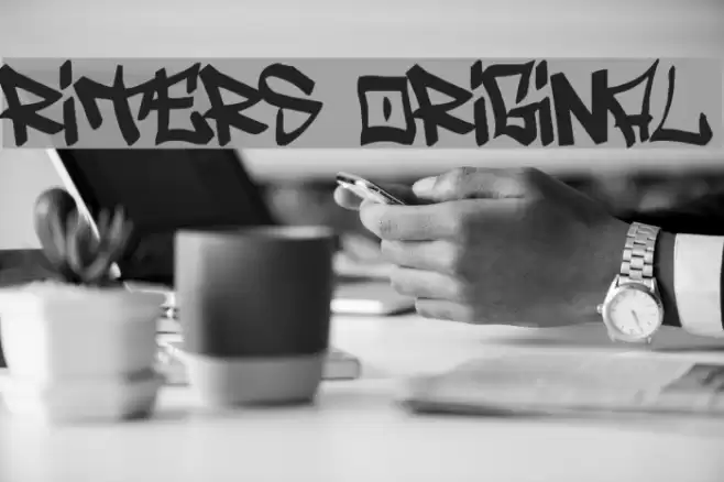 Writers original Font examples