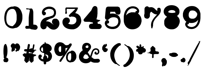WritersBlock Font OTHER CHARS