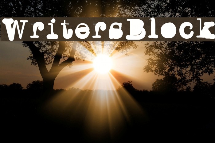 WritersBlock Font examples
