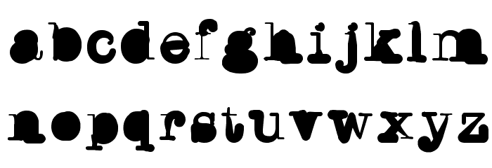 WritersBlock Font LOWERCASE