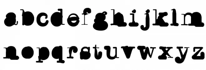 WritersBlock Font LOWERCASE