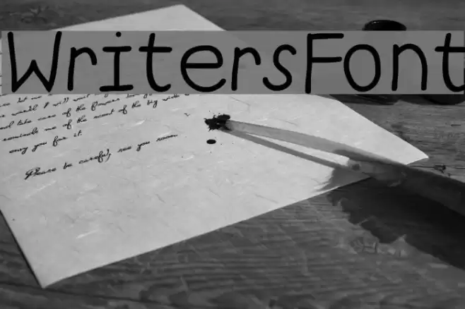 WritersFont Font examples