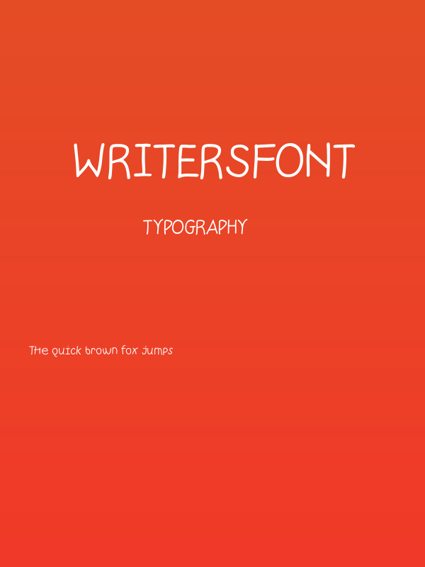 WritersFont Poster