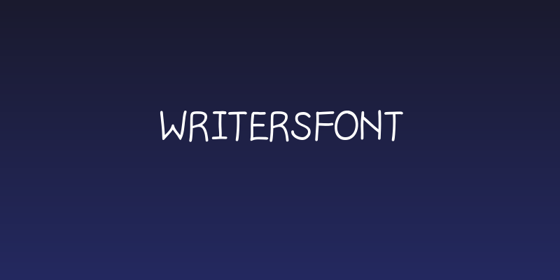 WritersFont Social Header
