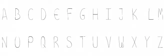 Writes Like a Boy Fonte MAIÚSCULAS