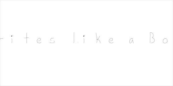 Writes Like a Boy Logo