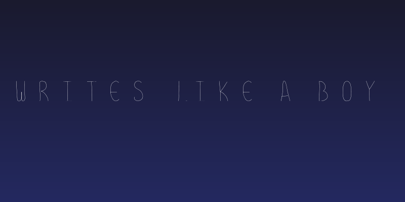 Writes Like a Boy Social Header