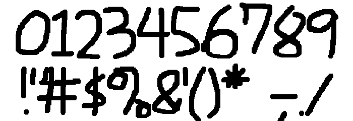 Writico 2 Font OTHER CHARS